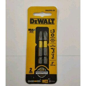NEW! 2-PACK BULK DeWalt MaxFit 2" Phillips #3 /  DWA2PH3-2H